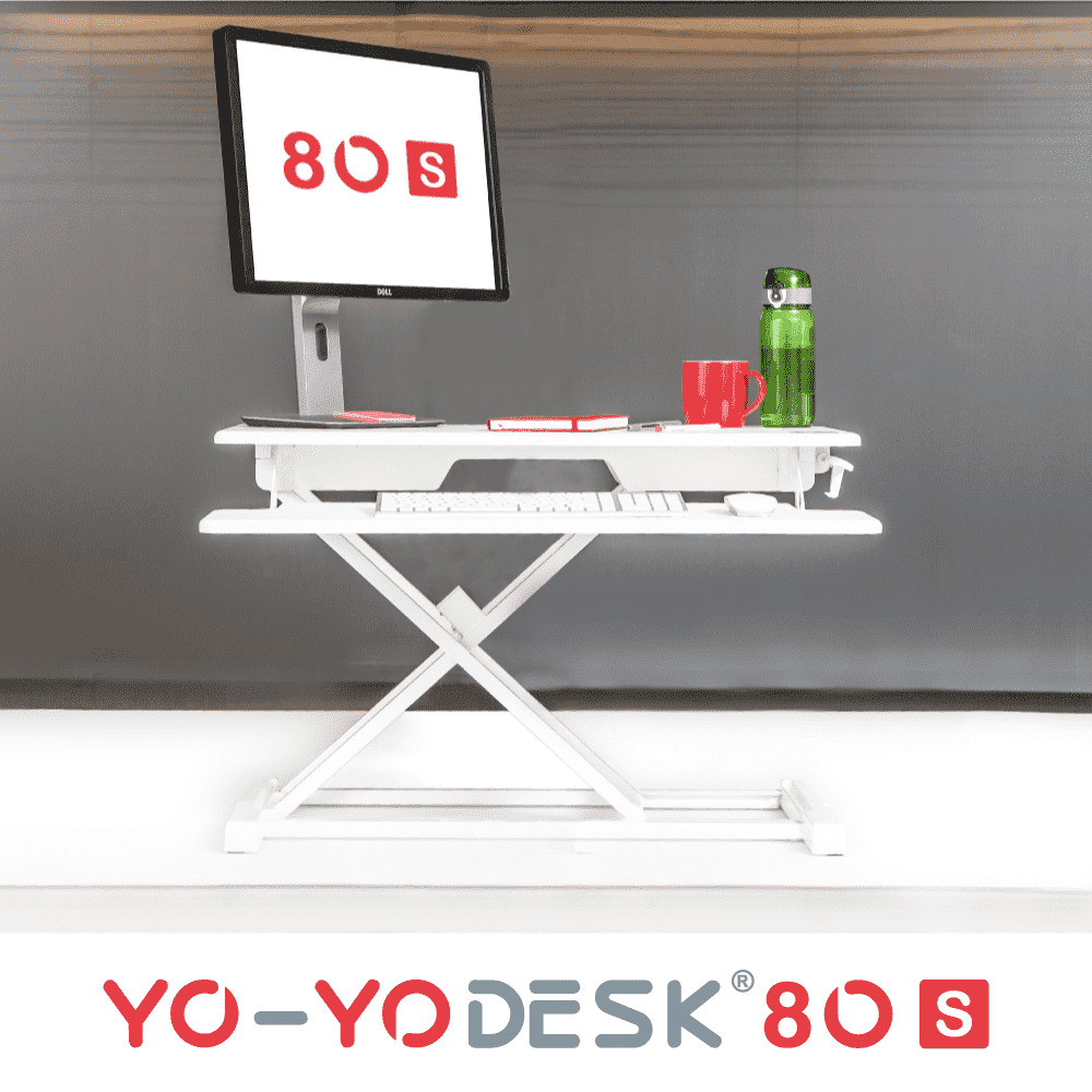 Yo-Yo DESK 80-S White Front View