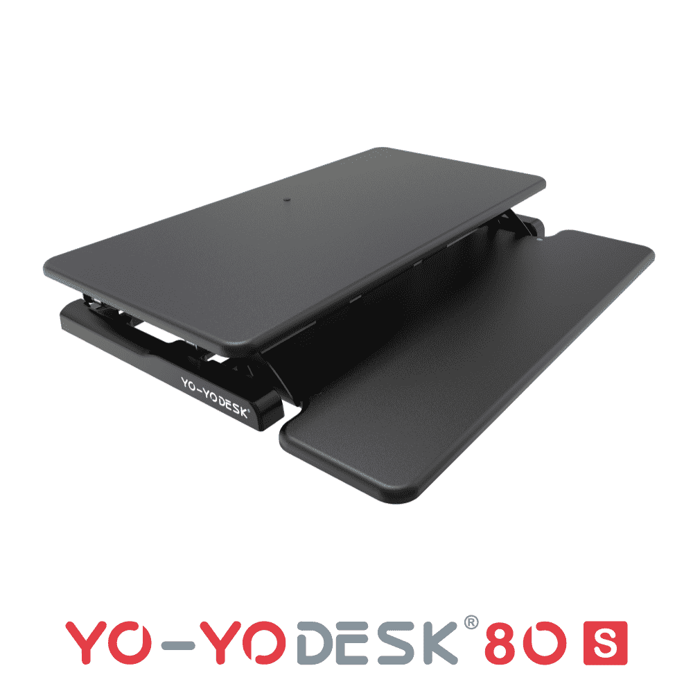 Yo-Yo DESK 80-S Black Folded View