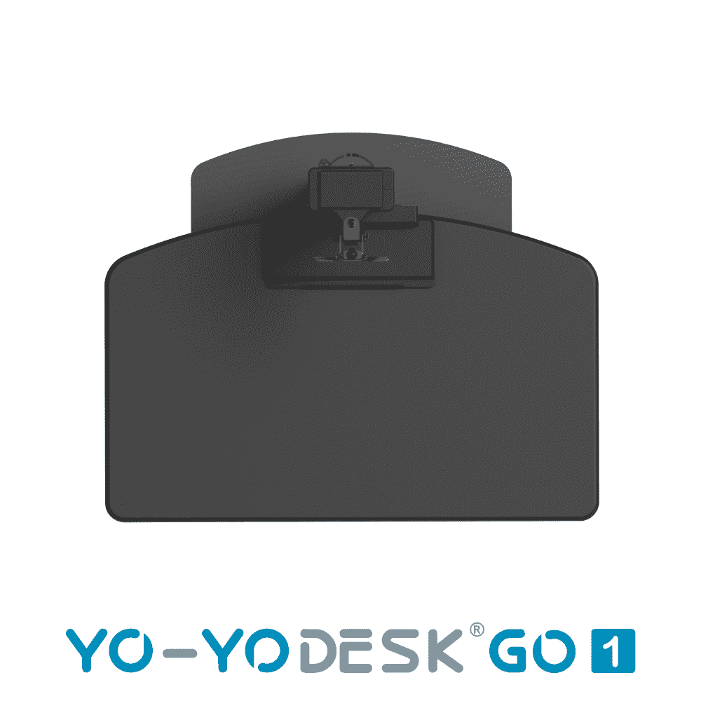 Yo-Yo DESK GO 1 Black Side View Folded